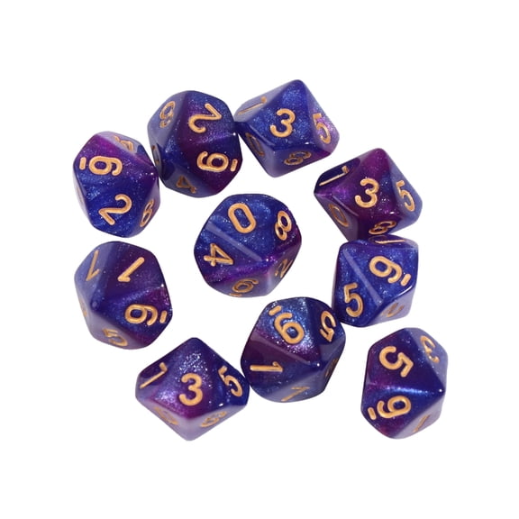 10 Sided Polyhedral Dice for Pub Club Game Supplies RPG Table Game