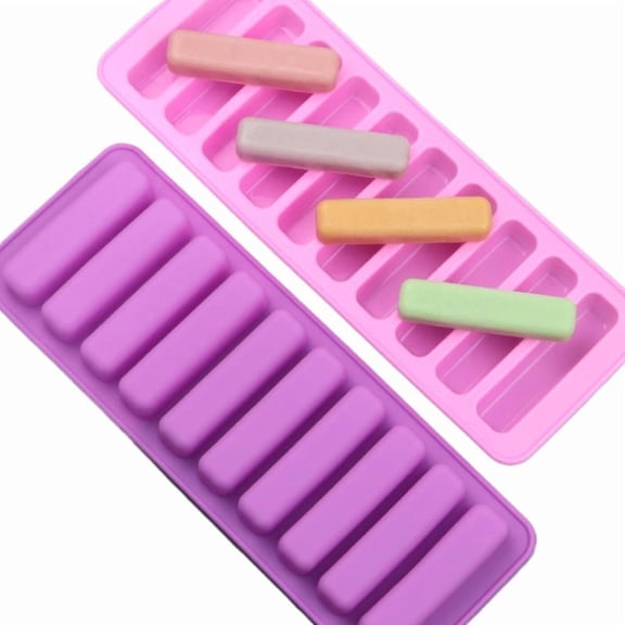 10 Silicone Cake Molds - Reusable Baking Molds for Muffins, Biscuits, and Ice Cubes