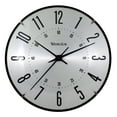 thumbnail image 1 of 10" Silver Aluminium Dial Analog QA Wall Clock with Dome Glass Lens and Modern Silver Finish, 1 of 6