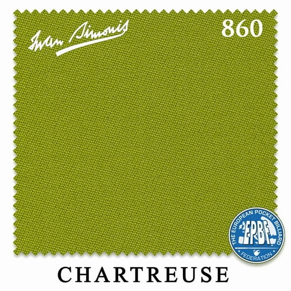 10' Simonis 860 Pool Billiard Table Cloth - Chartreuse - AUTHORIZED DEALER