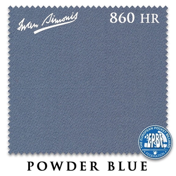 10' Simonis 860HR Pool Billiard Table Cloth - Powder Blue - AUTHORIZED DEALER