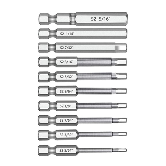 10 Size Magnetic Screwdriver Bits Set Gift for Men