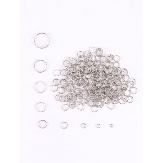10 Sizes, 4-20mm, Double Layer Jump Ring Key Chain Circle, For Diy Bracelets, Necklaces, Keychains & Craft Making Supplies
