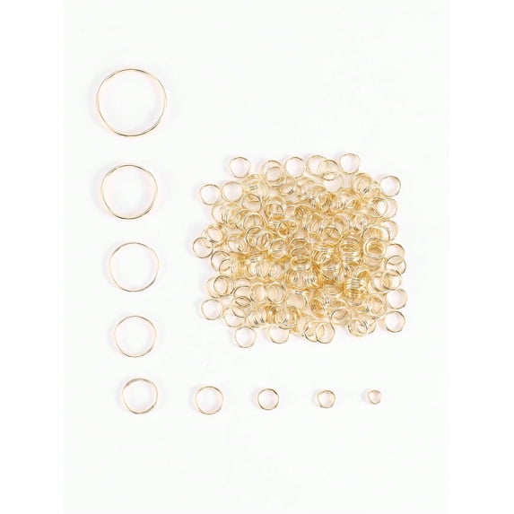 10 Sizes, 4-20mm, Double Layer Jump Ring Key Chain Circle, For Diy Bracelets, Necklaces, Keychains & Craft Making Supplies