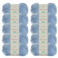 thumbnail image 1 of 10 Skeins of Sensy Touch Yarn, 3.5 oz, 268 Yards, Gauge 3 Light (Blue), 1 of 8