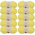 thumbnail image 1 of 10 Skeins of Sensy Velvet Yarn for Crocheting, Baby Blanket Yarn, Chenille Yarn, Amigurumi Yarn, 3.5 oz, 132 Yards, Gauge 5 Bulky (Yellow), 1 of 8