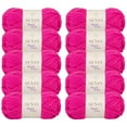 thumbnail image 1 of 10 Skeins of Sensy Wool Ease Yarn, 3.5 oz, 66 Yards, Gauge 6 Super Bulky (Fuchsia), 1 of 8