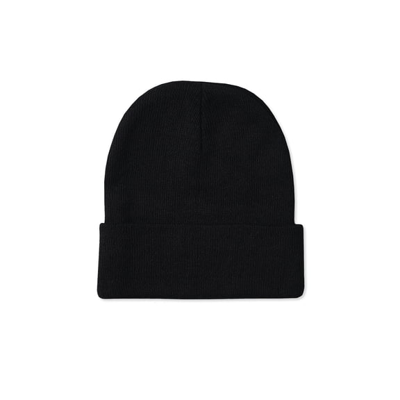 10" Skull Cap Winter Beanie Knit Hats for Men & Women - 12 Black