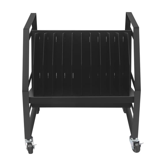 10-Slot Mobile Computer Cart, Tablet Charging Cart, Laptop Storage Cart, Holds up to 14 Inch Tablets, Compact Design for School, Training Room