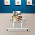 thumbnail image 1 of 10-Slot Picture Fame Adjustable Canvas Storage Display Rack Cart with Wheels, 1 of 14