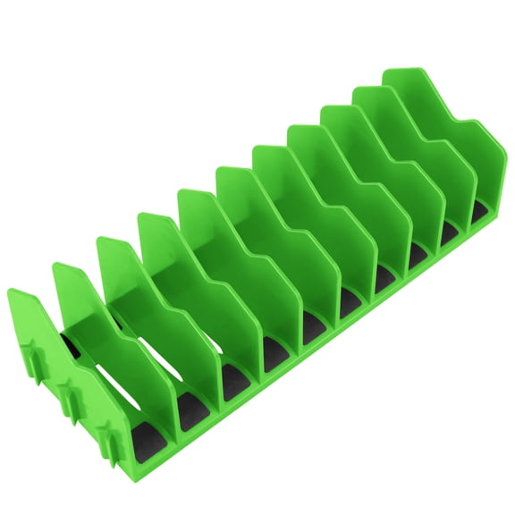 10-Slot Plier Organizer Rack Tool Storage Organizer with Non-Slip Rubber Base
