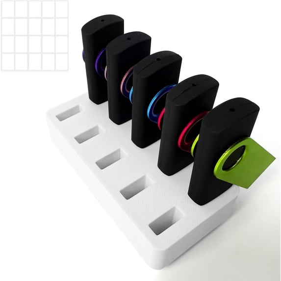 10-Slot USB Flash Drive Holder Stand, Desktop Organizer Rack for Memory ...