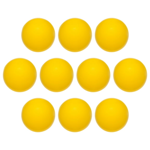 10 Smiley Face Stress Balls Pack - PU Foam, Squeezable, Soft - Yellow