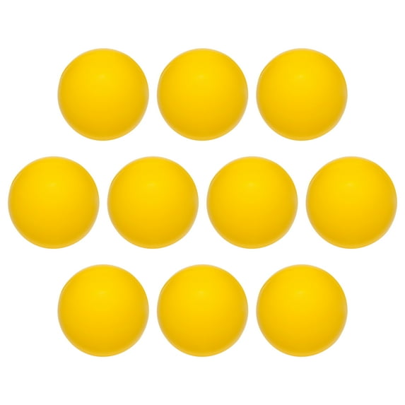10 Smiley Face Stress Balls Pack - PU Foam, Squeezable, Soft - Yellow