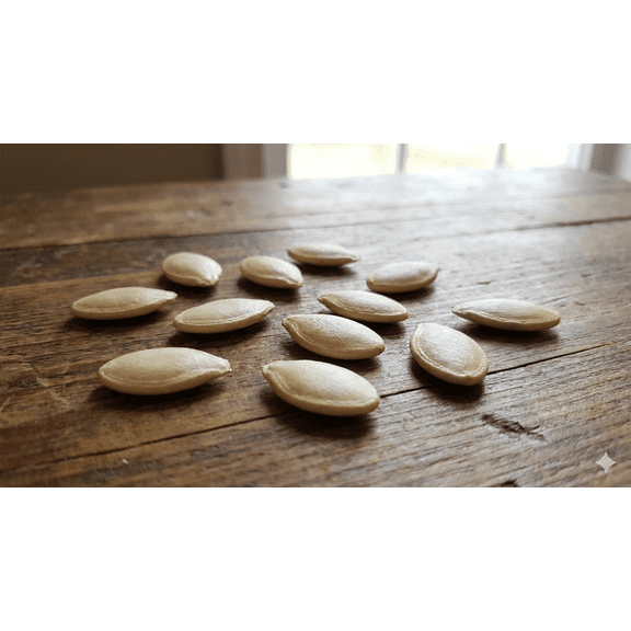 10 Snowball Pumpkin Seeds for Planting - 2 Pound White Pumpkins