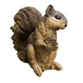 thumbnail image 1 of 10" Solid Concrete Squirrel Holding a nut Statue, Weather proof Squirrels outdoor statues, life-size Garden Statues, Outdoor lawn Decor, 1 of 9