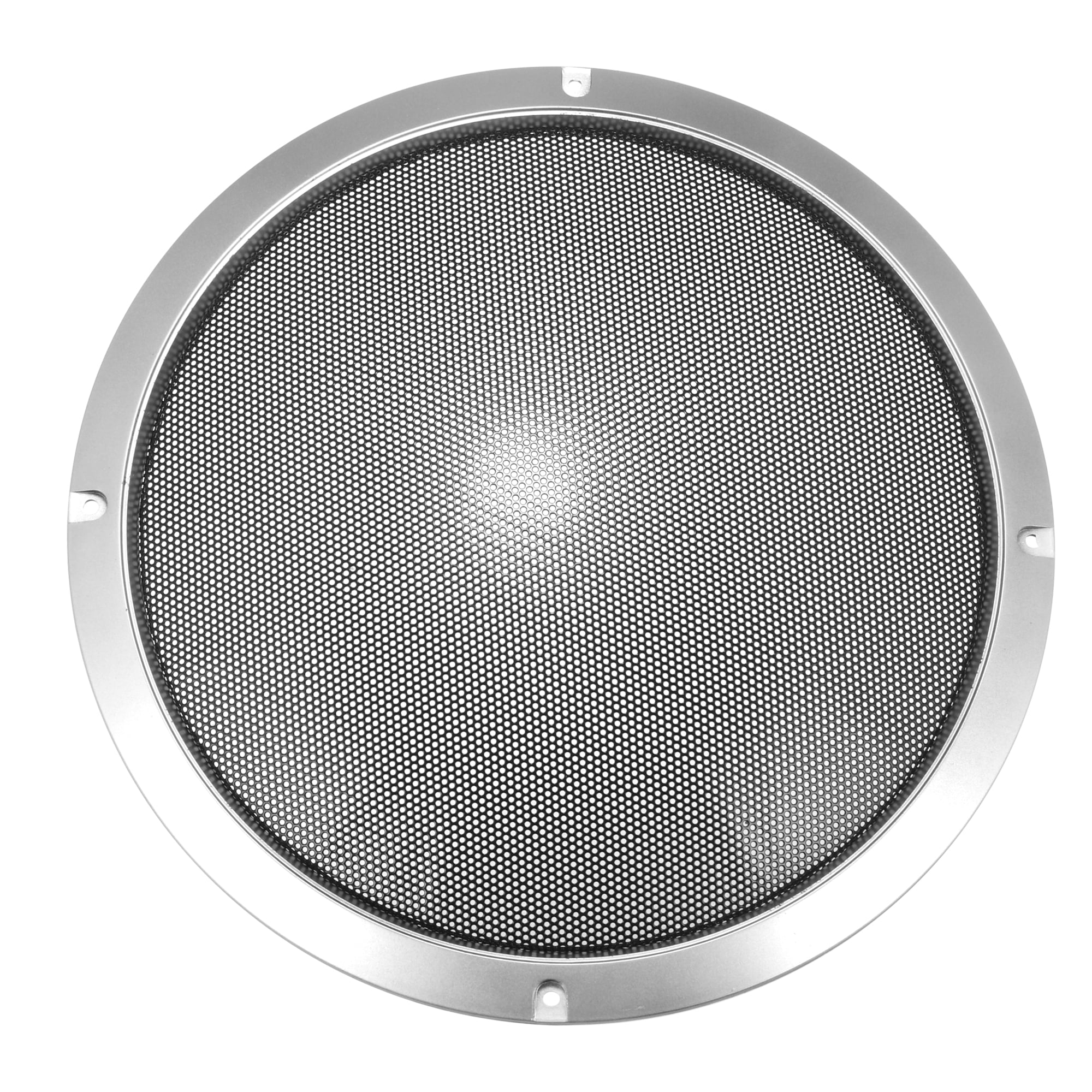 10" Speaker Grille Cover Mesh Trim Round Subwoofer Grille Silver Tone