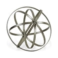 thumbnail image 1 of 10" Speckled Gray Metal Orb Decorative Sculpture, 1 of 4