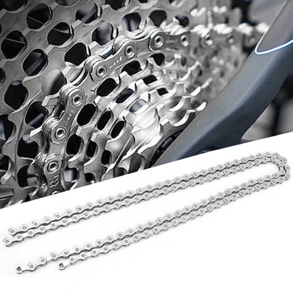 10 Speed Bicycle Chain, 116 Links Steel Ultra Light Replacement for Road and Mountain Bikes