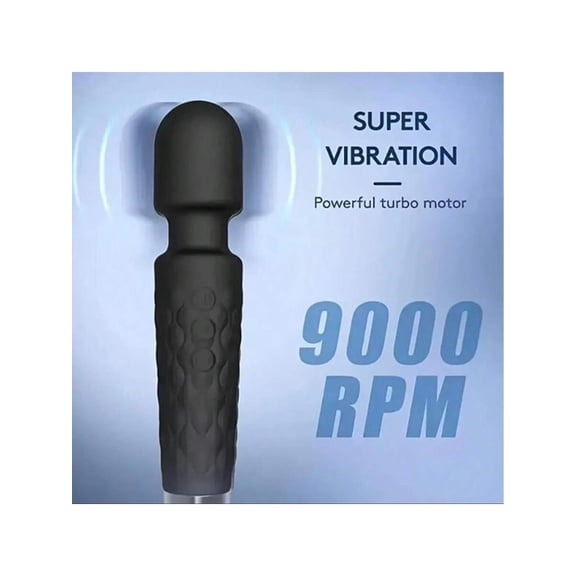 10 Speeds Wired Powerful Handheld Electric Massager, Strong Vibrations Personal Back Massage for Sports Recovery, Muscle Aches, Body Pain