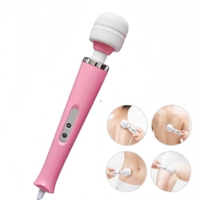 Artrylin 10 Speeds Wired Powerful Wand Massager,Frequent Vibrating Massage Stick,Muscle Ache Massage Stick with Strong Vibrations,Handheld Personal Therapy Massager for Sports Recovery,Body Pain,Pink