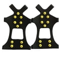 thumbnail image 1 of 10-Spike Flexible Ice Cleats for Women Men Shoes Boots Universal Non Slip Footwear for Hiking Walking, 1 of 6