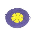 thumbnail image 1 of 10" Spill Stopper Lid, Anti Spill & Boil Over Safeguard, Silicone Pot Cover, Multi-Function Kitchen Tool Purple, 1 of 4