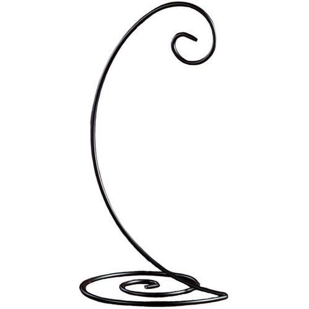 10 Spiral Ornament Display Stand Black