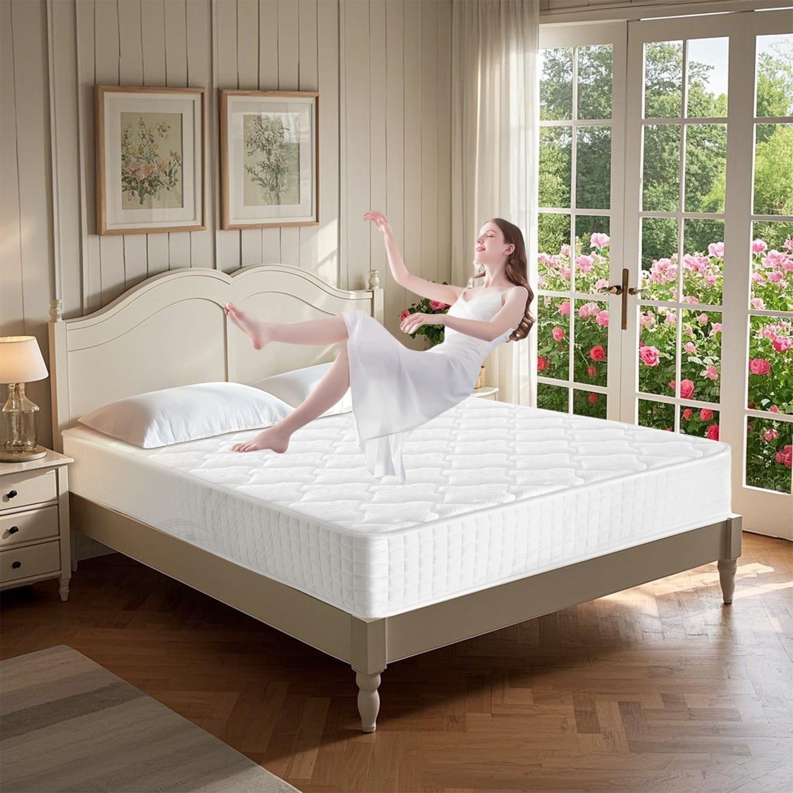 BMMB 12 Inch King Mattress in a Box, Hybrid Mattress with Memory Foam and Pocketed Coils for Breathable and Durable Support, CertiPUR-US Certified