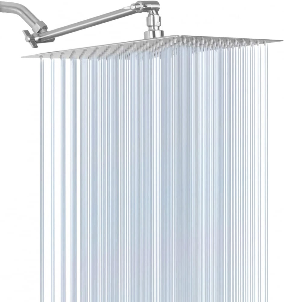 Jimdoayo 8-Inch Fixed Rain Shower Head - Ultra-Thin High-Pressure Stainless Steel Chrome, For Luxurious Home Or Hotel Bathroom Experience - View #12