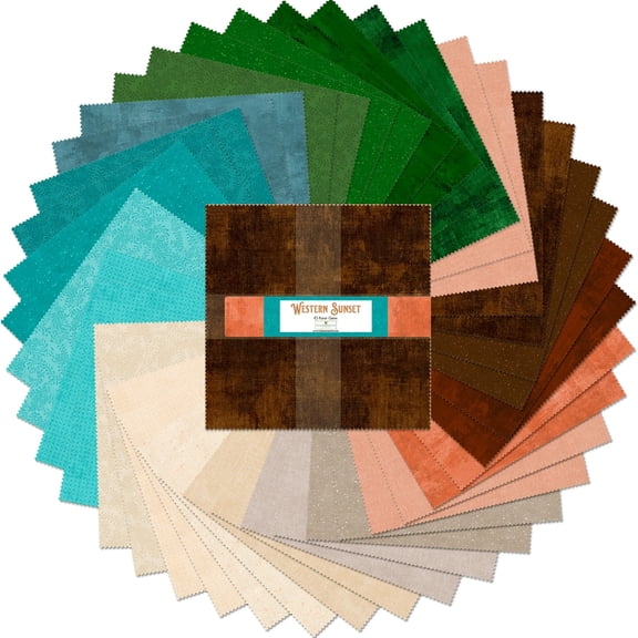 10" Squares Western Sunset 42pcs