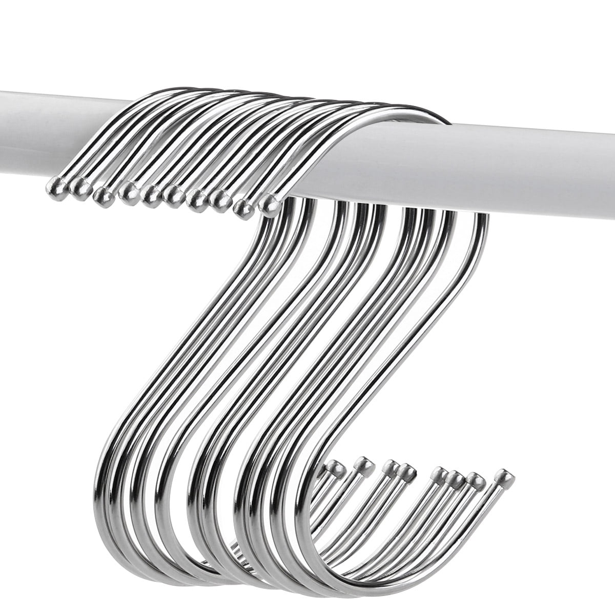 10 Stainless Steel Hooks for Hanging, Multi Hook for Hanging