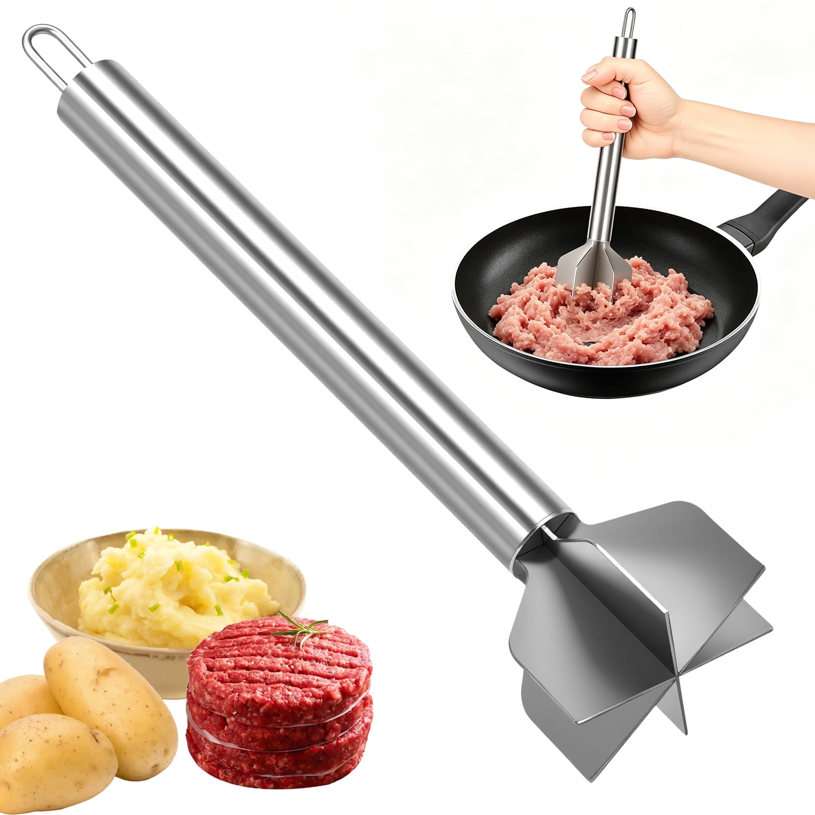 10" Stainless Steel Meat Chopper