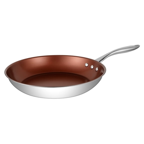 10" Stainless Steel Pan by Ozeri with ETERNA, a 100% and APEO-Free Non-Stick Coating