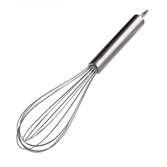10" Stainless Steel Whip Whisk with Thick Rigid Wire- Whisk Kitchen Whisk for Whisking Cooking Beating Blending Stirring Ingredients Mixing Sauces Baking Cake