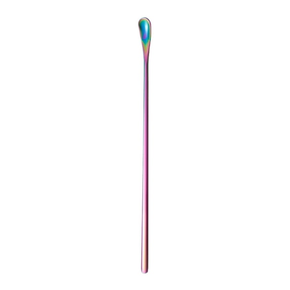 Under $10 Stainless Stirring Spoon, D Coffee Cocktail Mixing Spoon, Stir Sticks Scoop Stainless Stirring Spoons for Coffee Cocktail Mixing Spoon with Long Handle Multifunctional Stir Sticks