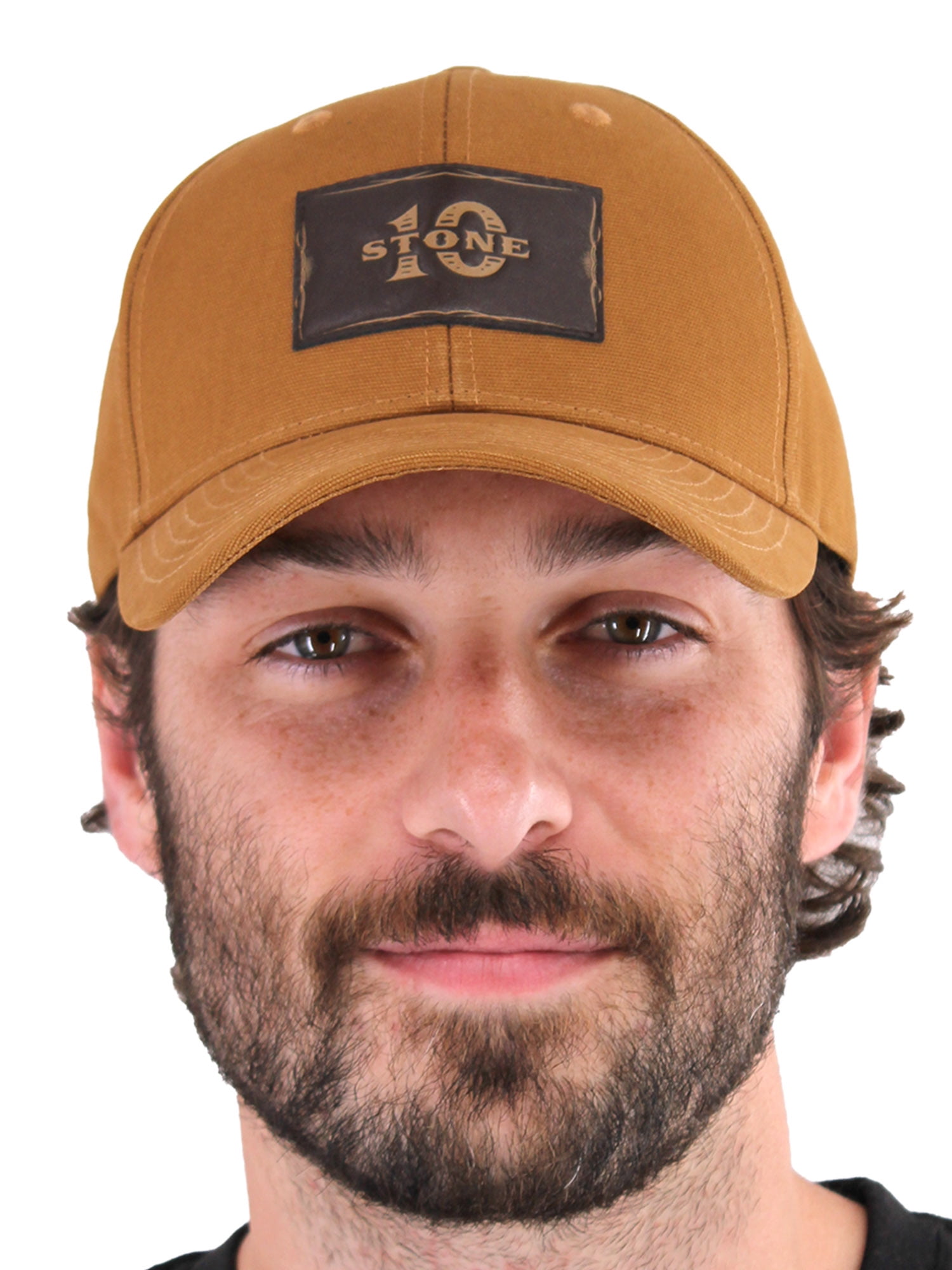 10Stone Bandsaw 6 Panel Full Fabric Twill Curved Visor Cap - Bone Brown