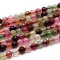 thumbnail image 1 of 10 Strand Dyed Natural Agate Faceted Round Beads Strands Colorful 4mm Hole: 1mm about 90~95pcs/strand 14.5 inch, 1 of 3