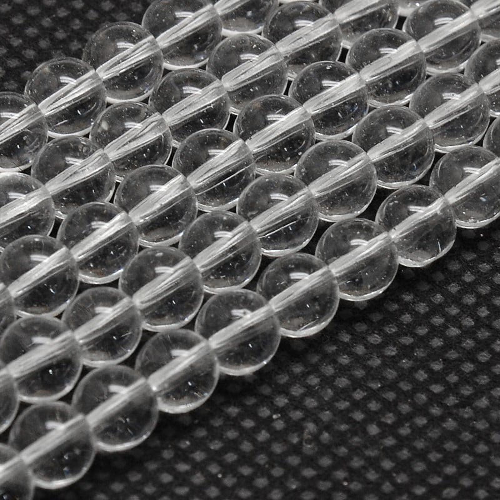 10 Strand Imitate Austrian Glass Round Bead Strands Grade AA Clear 10mm Hole: 1mm about 40pcs/strand 15 inch(38cm)