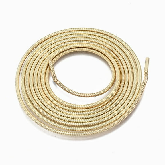 10 Strand Steel French Bullion Wire Gimp Wire for Jewelry Making Long-Lasting Plated Golden 106cm 12 Gauge(2mm)