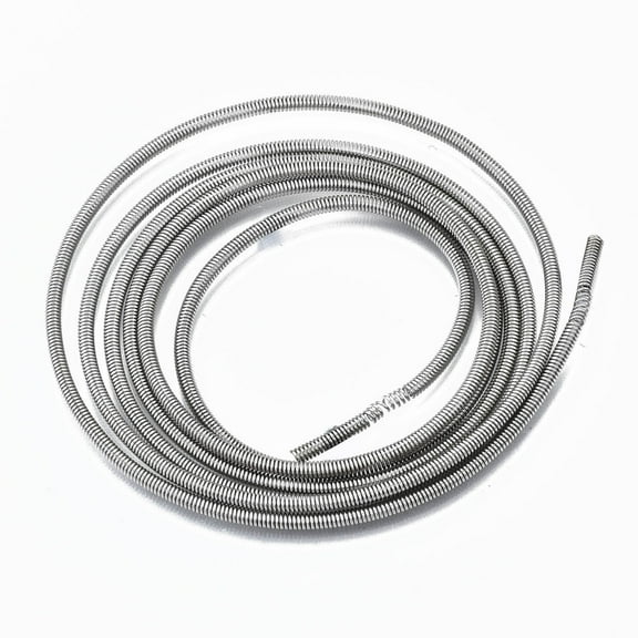 10 Strand Steel French Bullion Wire Gimp Wire for Jewelry Making Long-Lasting Plated Platinum 106cm 12 Gauge(2mm)DIY