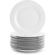 10 Strawberry Street 10.5" Catering Round Ceramic Dinner Plate, Set of 12