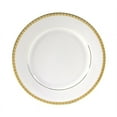thumbnail image 1 of 10 Strawberry Street Athens Dinner Plate in White and Gold (Set of 6), 1 of 2