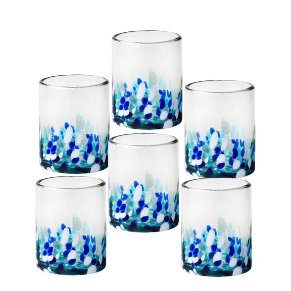 10 Strawberry Street Bahia DOF Handblown Mexican Glass, Set of 6