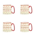 thumbnail image 1 of 10 Strawberry Street Bella Holiday Mug, Garland, Set of 4, 1 of 7