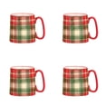 thumbnail image 1 of 10 Strawberry Street Bella Holiday Mug Tartan, Set of 4, 1 of 7