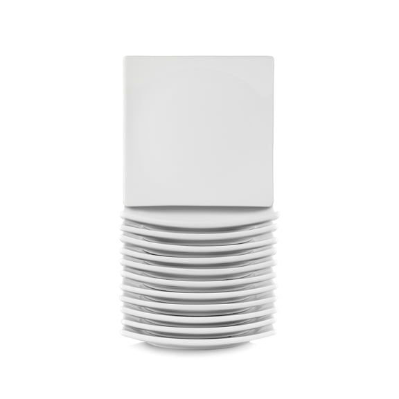 10 Strawberry Street Coupe Butter Plate in White (Set of 12)