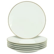 10 Strawberry Street Coupe Gold Line Porcelain Dinner Plate Set of 6