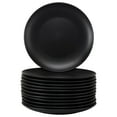thumbnail image 1 of 10 Strawberry Street Coupe Matte Catering Pack, 12Pc Dinner Plate Set, Black, 1 of 5