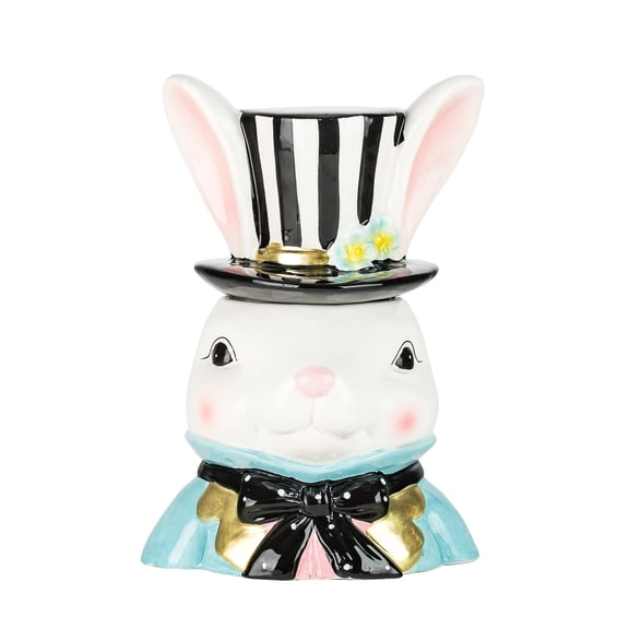 10 Strawberry Street Dapper Rabbit Canister, Blue